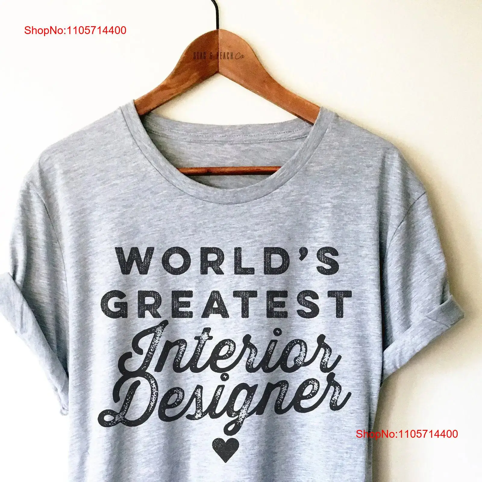 Interior Design Graphic Design - T-Shirt-Design für Innenarchitekten: Weltbestes Vintage-Streetwear-Grafik-Oberteil für