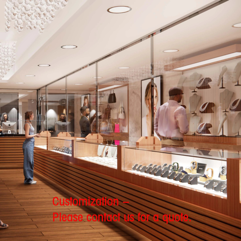 Interior Design Usa - Maßgefertigte Schmuck- und Showroom-Inneneinrichtung, Individuelle Holz-LED-Glas-Vitrinen,