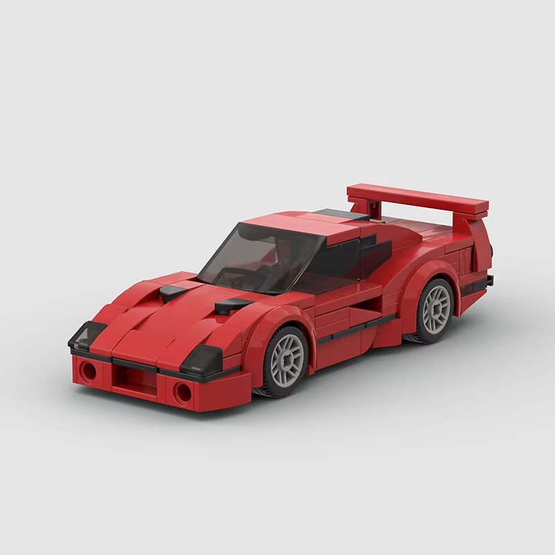 Interior Design Lego - Montieren Sie das Baustein-Sportwagenmodell mit 197