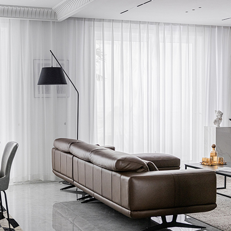Linen Curtain Eyelet - Weiße transparente Vorhänge für Wohnzimmer, Schlafzimmer,