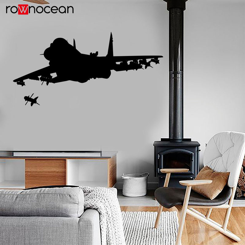 Interior Design Quotes - Jet Kämpfer Brennen Raketen Military Thema