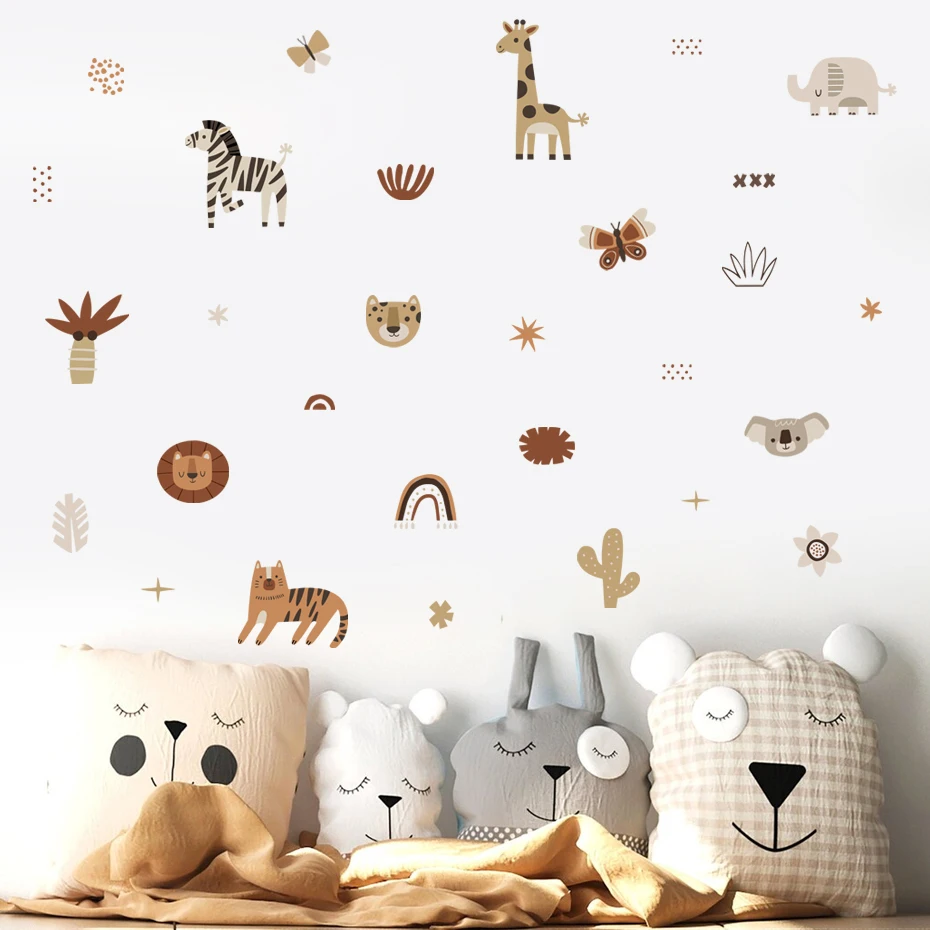 Interior Design Quotes - Cartoon Afrika Tiere Elefant Zebra Kaktus