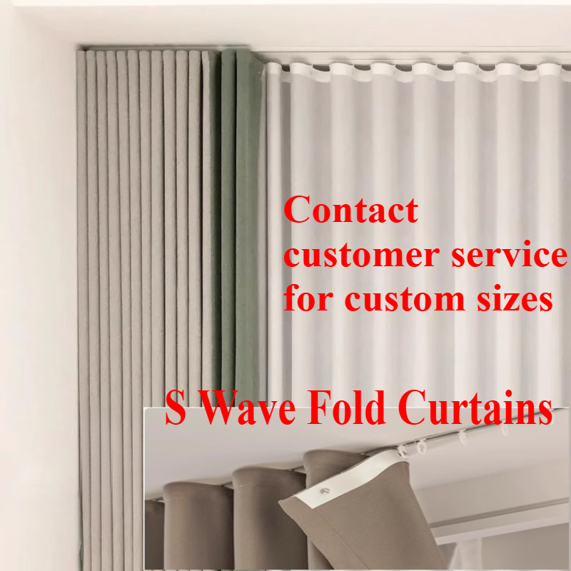 Maßgefertigte S-Wellen-Faltvor – Linen Curtain Eyelet Bewertung und Preis