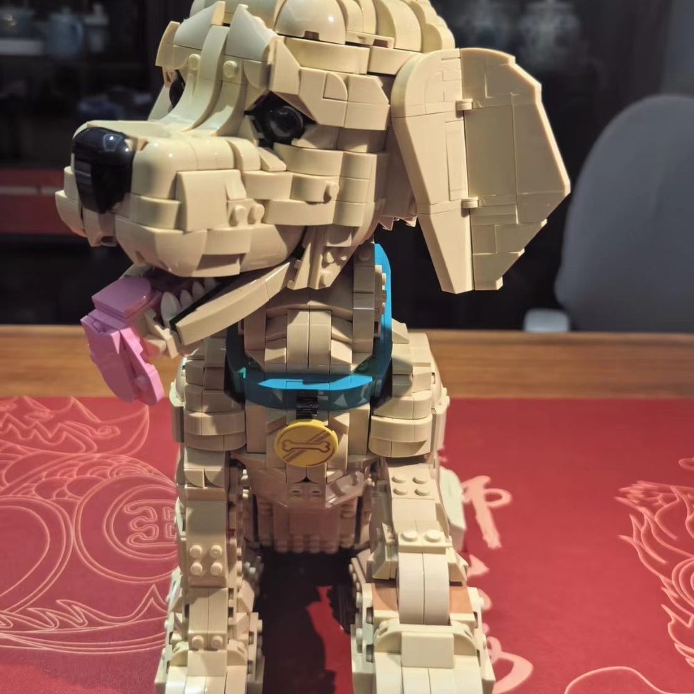 Bausatz „Junger Golden Retriev – Interior Design Lego Bewertung und Preis