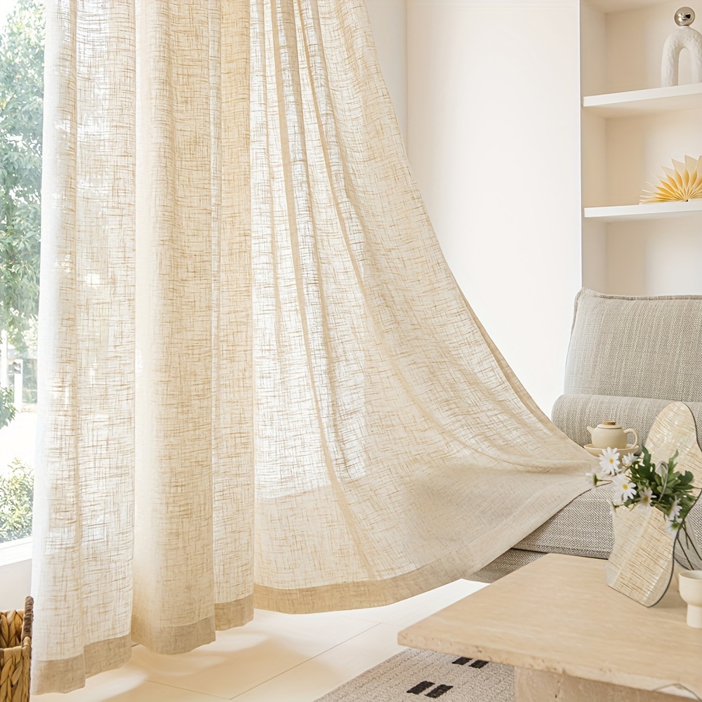 1 Stück Minimalistischer Verdi – Linen Curtain Eyelet Bewertung und Preis