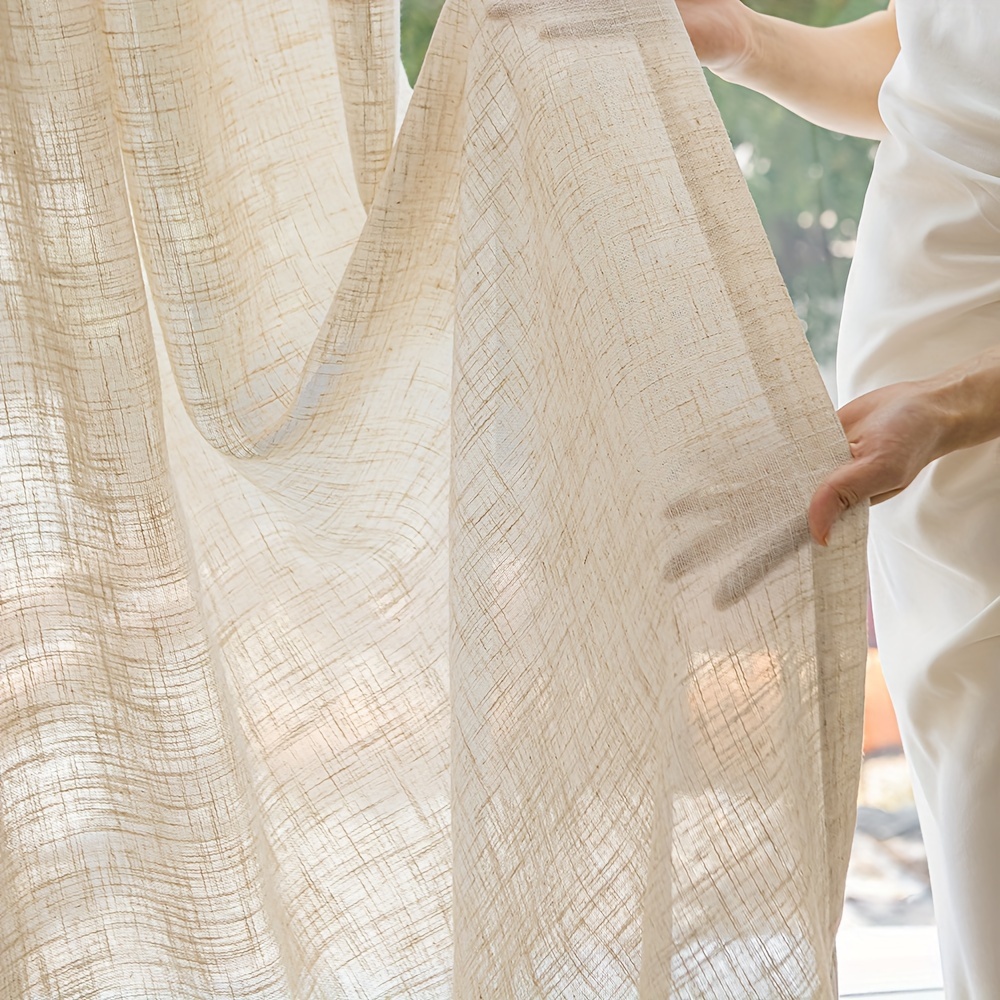 1 Stück Minimalistischer Verdi – Linen Curtain Eyelet Bewertung und Preis