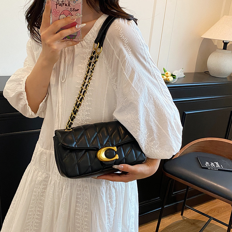 Damen Gesteppte Leder-Schulter – Interior Design Gold Bewertung und Preis
