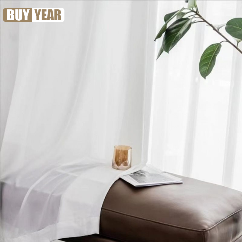 Hochwertige, solide weiße Tüll – Linen Curtain Eyelet Bewertung und Preis