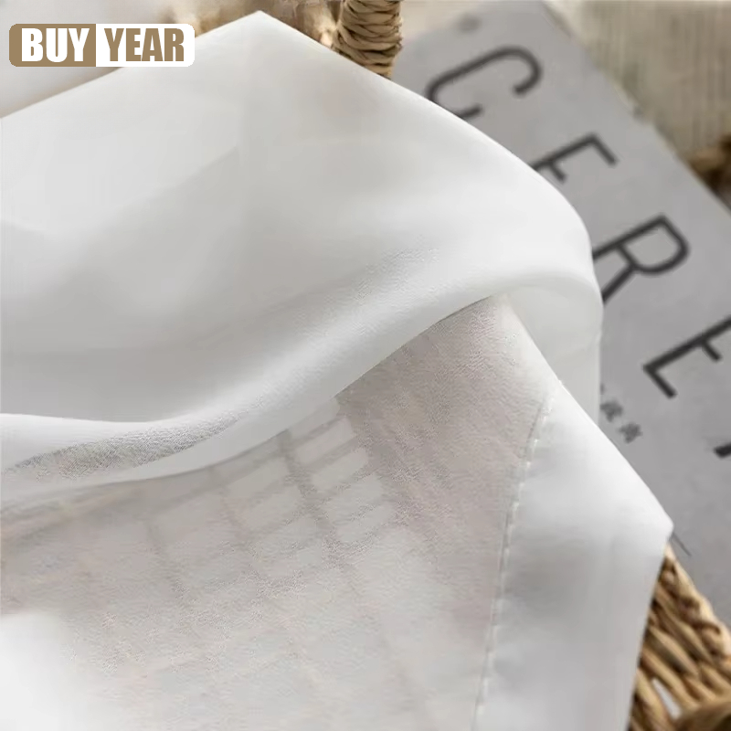 Hochwertige, solide weiße Tüll – Linen Curtain Eyelet Bewertung und Preis