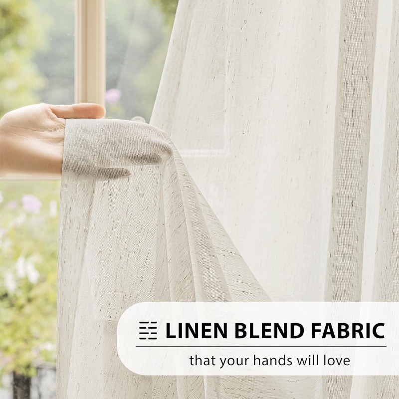 Leinen-Texturierte Tüll-S-Falt – Linen Curtain Eyelet Bewertung und Preis