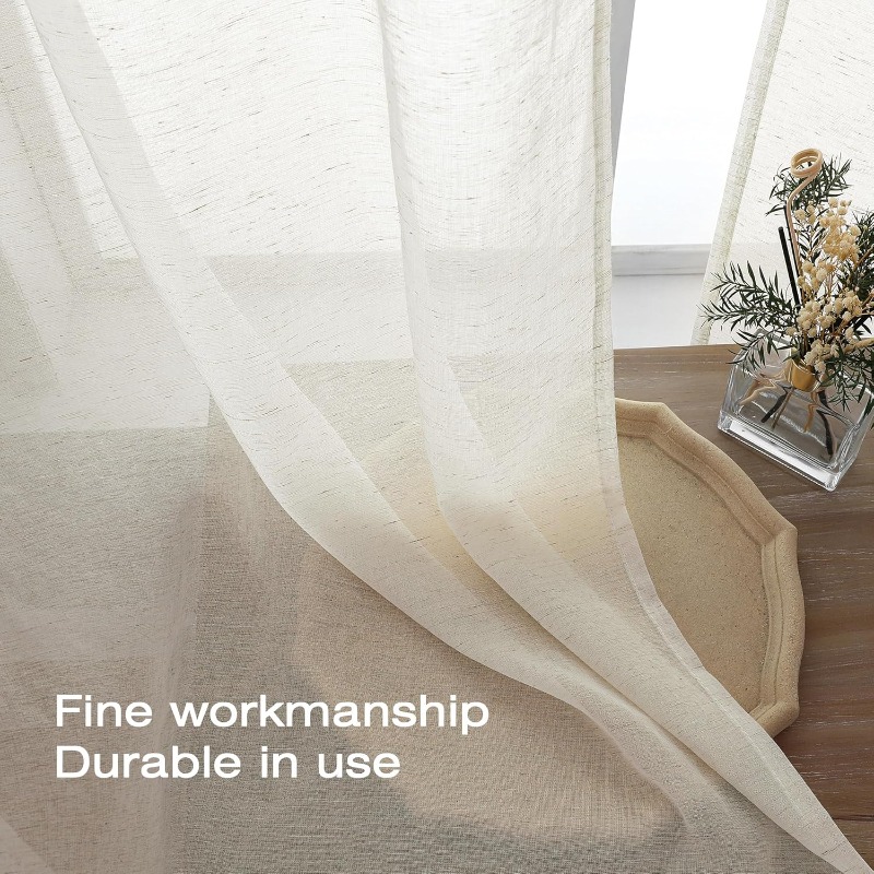 Leinen-Texturierte Tüll-S-Falt – Linen Curtain Eyelet Bewertung und Preis