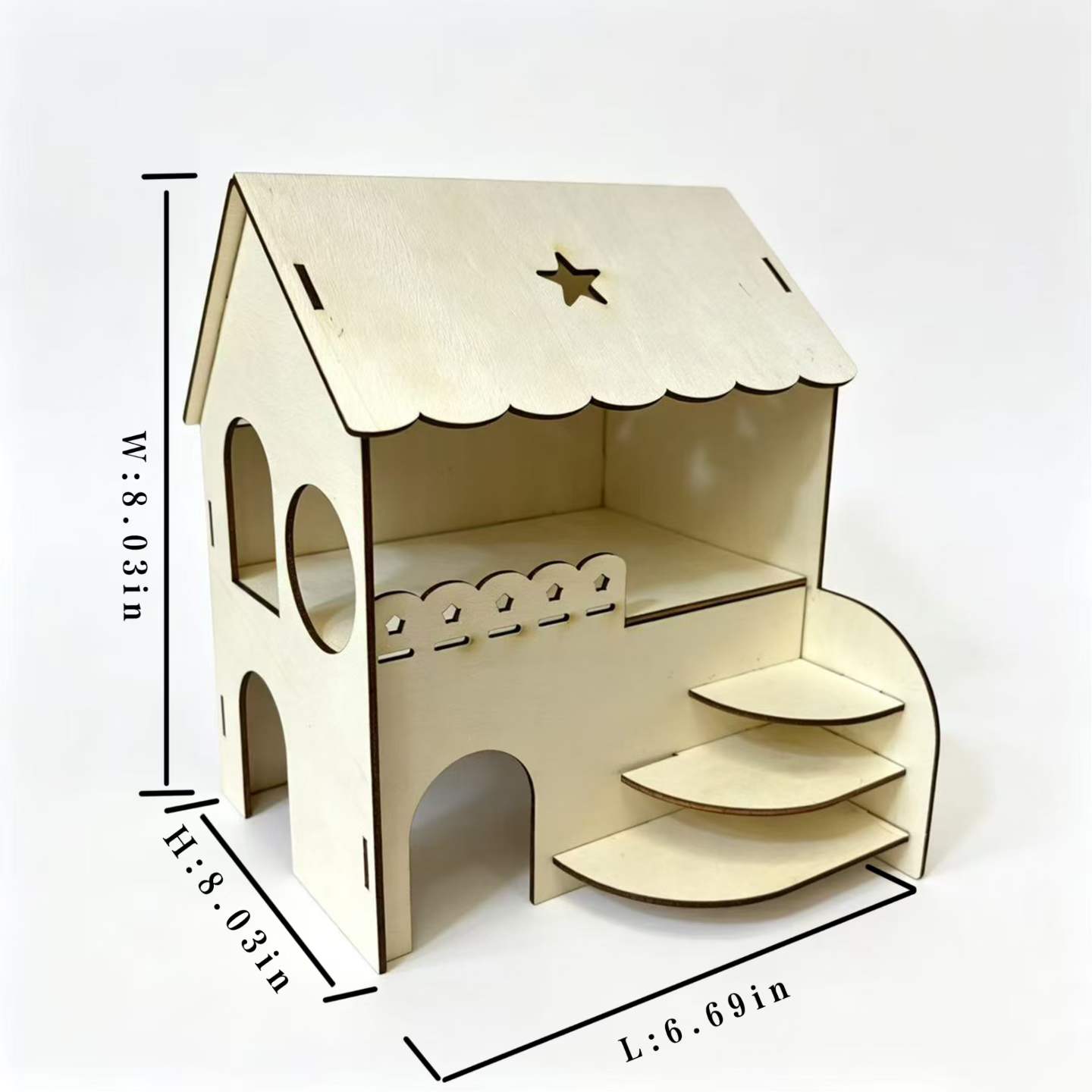 Hamster-Zweistöckige Holzvilla – Interior Design Gold Bewertung und Preis