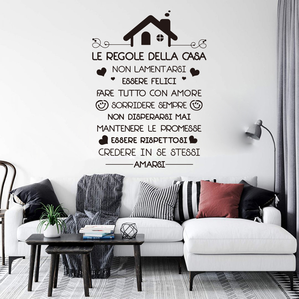 Italienisches Haus Regeln Wand – Interior Design Quotes Bewertung und Preis