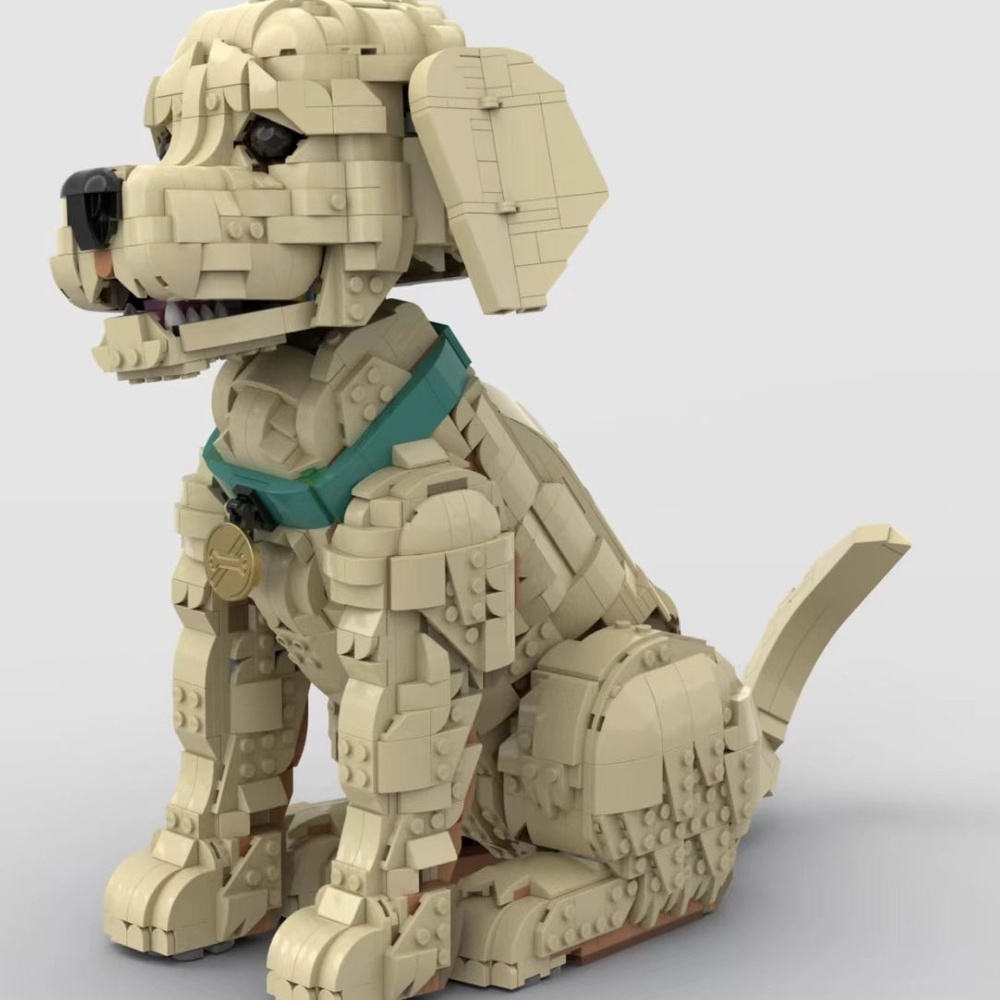 Bausatz „Junger Golden Retriev – Interior Design Lego Bewertung und Preis