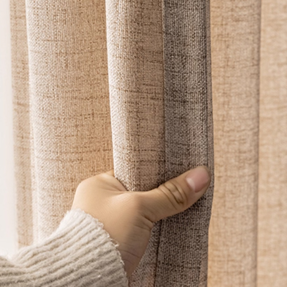 1pc Moderne Einfache Einfarbig – Linen Curtain Eyelet Bewertung und Preis