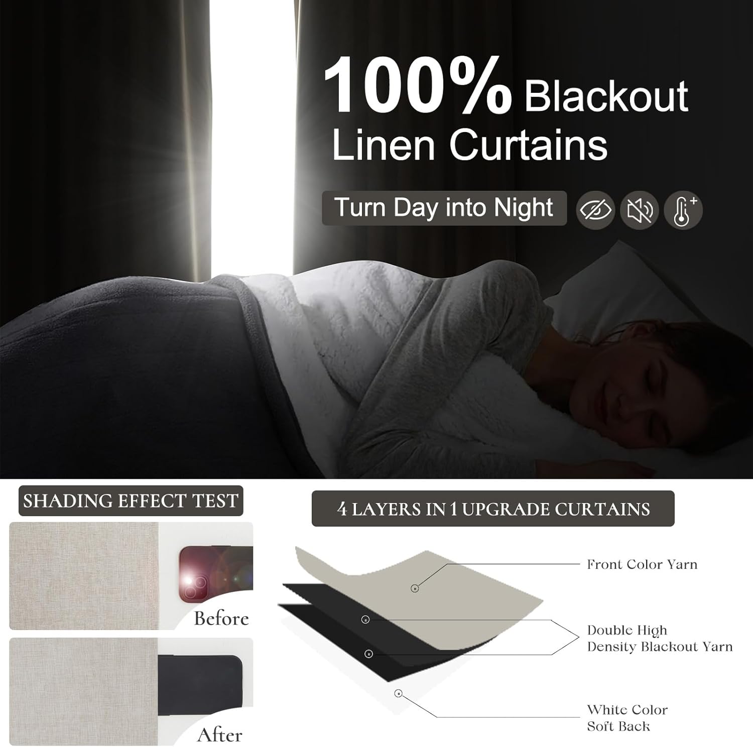 Natürliche Leinen-Verdunkelung – Linen Curtain Eyelet Bewertung und Preis